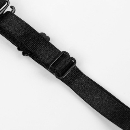 Textile straps, 1 cm, 37 cm, steam, black color-1