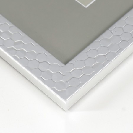 Photo frame Plastic "Stella" 21x30 cm, silver 76818-2