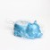 Cooping "Corgi" in the candlestick of gypsum, 8.5x13x7cm, blue