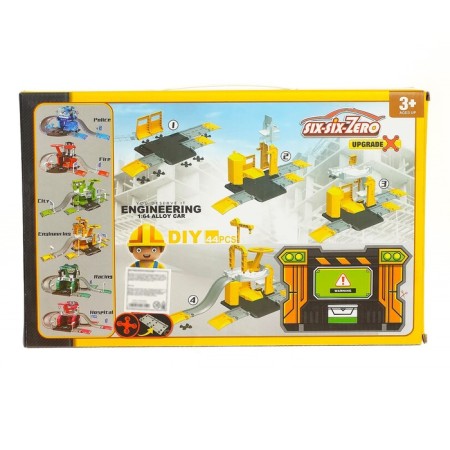 Parking "Building site", with a metal machine and helicopter-6