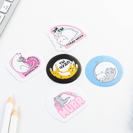 Set: paper stickers 20 l + 5 stickers "March 8"-6