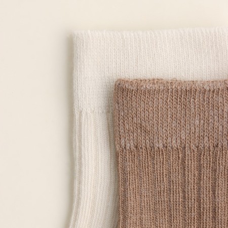Nosk children's 2 pairs SL Home, 12-14 cm, milk/beige-3