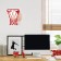 Wall lamp Mantra Basketball, E27, 1x20W, 320x300x370 mm, Matte red color