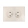 SmartBuy "Venus" socket, 10 A, double, hidden, without salary, ceramics, white