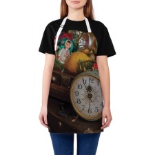 Apron of a kitchen with a photo print 