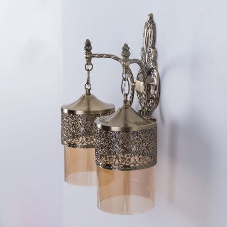 Sconces Citilux "emir" CL467323, 33x39 cm, 2x75W, e27, brown color-8