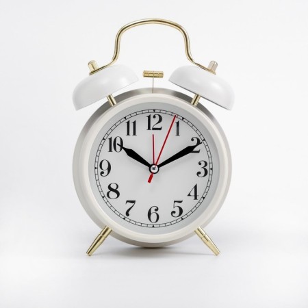An alarm clock "Pennant", with backlight, D-9 cm, 17 x 11.5 cm, white-2