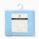 Set of pillowcases "Ethel", 50x70 cm - 2 pcs, blue, 100% cotton, calico