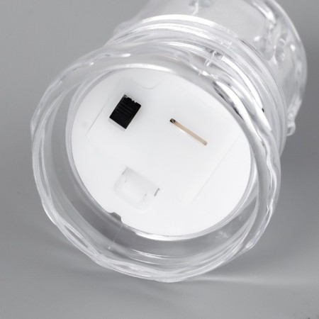 Nightlight "frosty candle" LED from 3XAG10 batteries 4.5x4.5x8 cm-4