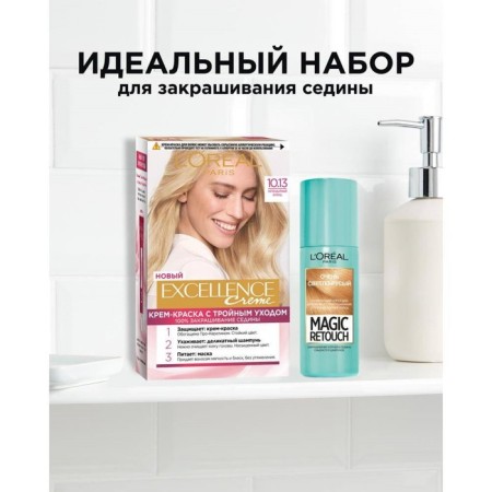 Hair Cream L’Oreal Excellence Creme, tone 10.13 Legendary blond-10