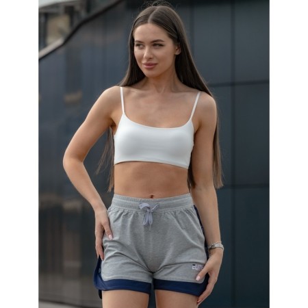 Women's shorts ise, size 46 cm, gray color-1