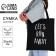 Soper bag “Let's run away far”, 40x35x0.5 cm, without lightning, without lining, black color