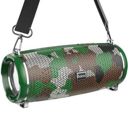Portable column Hoco HC2, 10 W, 2400 mAh, BT5.0, Microsd, USB, AUX, FM radio, khaki-1