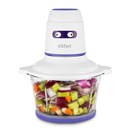 KitFort KT-3050-1, plastic grinder, 400 W, 1.5 l, 2 speeds, white-violet