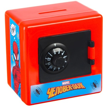 Piggy bank safe, 8.8 cm x 7.5 cm x 8.8 cm "Spider-Men", Spider-Man-9