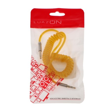 Audio Luazon, Aux, Jack 3.5 (M) -Jack 3.5 (M), STETER on the spring, 1 m, mix-9