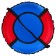 Winter Star tubing-vatter, case diameter 70 cm, blue/red color