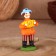 Dymkovo toy "Standing man with an accordion"