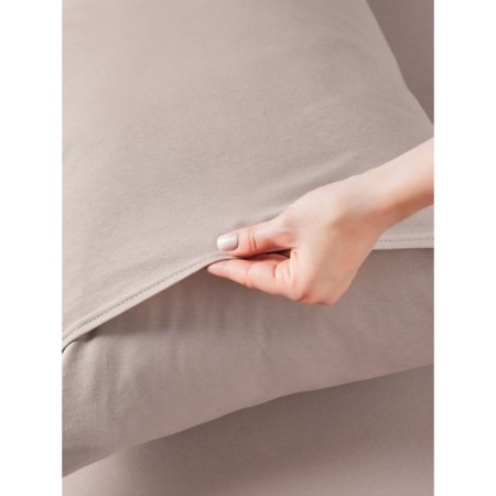Coffee elastic sheet, size 140x200x20 cm, beige color-7