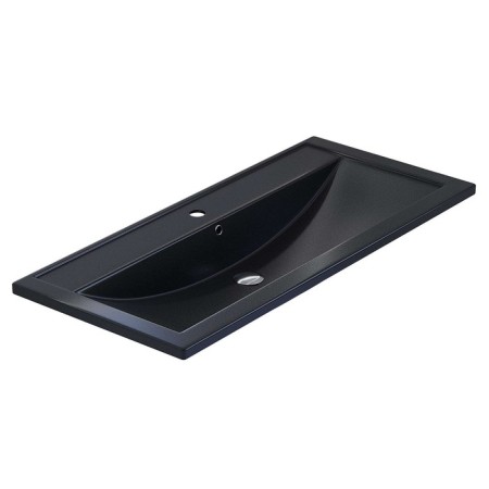 Sink uperwood Foster Quartz 100 cm, quartz, black matte, space-3