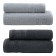 A set of towels "Pamir", size 50x80 cm - 2 pcs, 70x130 cm - 2 pcs, color gray