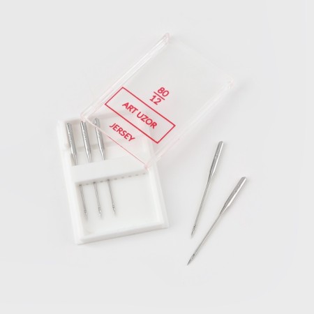 Needles for household sewing machines, for knitwear, No. 80/12, 5 pcs-1