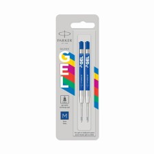Стержни для гелевой ручки 2 штуки Parker Quink GEL Z10 М, 0.7 мм, синие чернила, в блистере 100 мм