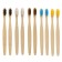 Bamboo dental brush average 10 pieces, mix of flowers
