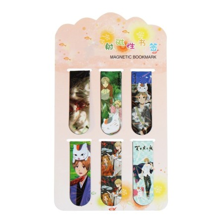 A set of magnetic bookmark for books Calligrata 6 pieces, "Anime", MICC-8