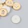 Decor for creativity plastic "Flower in a circle" yellow, gold 0.3x1.8x1.8 cm