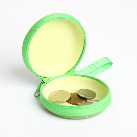 Case for coins/headphones with lightning, green color-4
