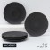A set of plates of lunch porcelain Magistro Lofty, 6 objects: D = 26.7 cm, black color