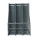 Vertical tray for papers, 3 compartments, metal mesh, gray