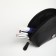 Cosmetic bag with lightning Textura, black color