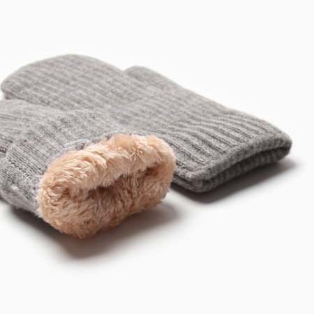 Women's mittens for lawsuit Minaku Rubber 22 cm gray-2