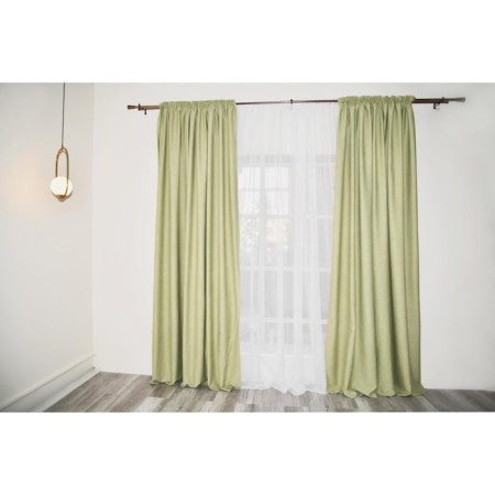 Blackout curtain, size 200x270 cm, green color-1