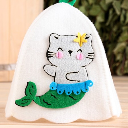 Bath cap with an applique "Alan"-1