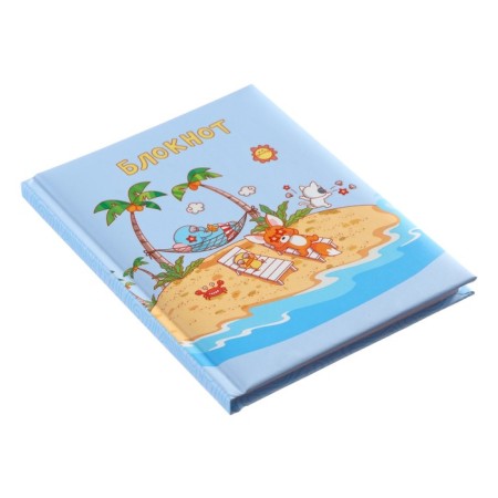 Note book A6, 48 sheets in the CENTE CENTER, solid cover, glossy lamination, OFSET BOCT 70G/m2-1