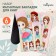 A set of magnetic bookmark for books Calligrata 6 pieces, "anime", mix