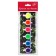 Fabric paint, set of 6 colors x 5 ml, beam, fluorescent, water -based acrylic, with a brush
