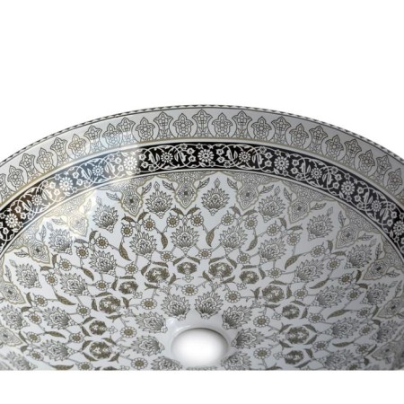 Sink "Marrakesh" 1008g, d = 405 mm, without opening for the mixer, manual painting-2
