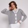 Cardigan female, white color, size One size (44-48)