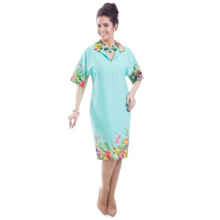 Women's dress, size 42, green color