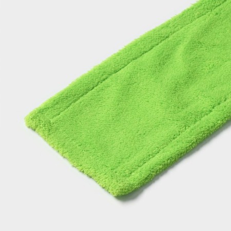 Nozzle for a flat mop of the share, 42 × 12 cm, microfiber, green color-2