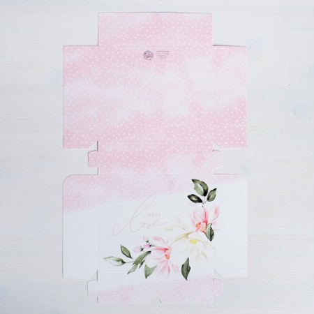 Confectionery packaging, box "with love" 17 x 20 x 6 cm-2