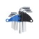 A set of keys of hexagonal tundra, CRV, 1.5 - 10 mm, 9 pcs.