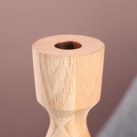 Candlestick, model No. 12, 7 x 17 cm, beech-2