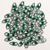 A set of Thermonacles "Eyes": right and left, 1.4 × 3.5 cm, oval, green color, 100 pcs.