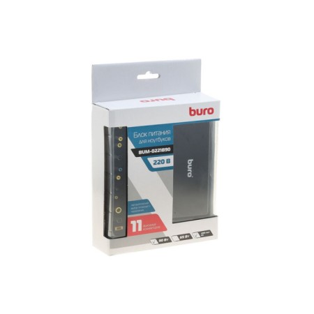Buro BUM-0221B90 power adapter, automatic, 90W, 12V-20V 11-pereb., 4.5a 1xusb, 2.4a-3