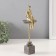 Souvenir Polystone "Man sits on the edge of the stone" Gold 4.2x10x27.5 cm